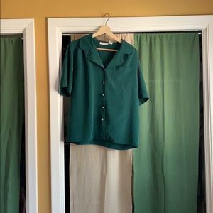 Vintage green blouse